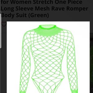 Neon Green Mesh Bodysuit